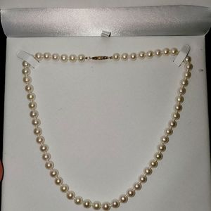 14K Gold Pearl Necklace